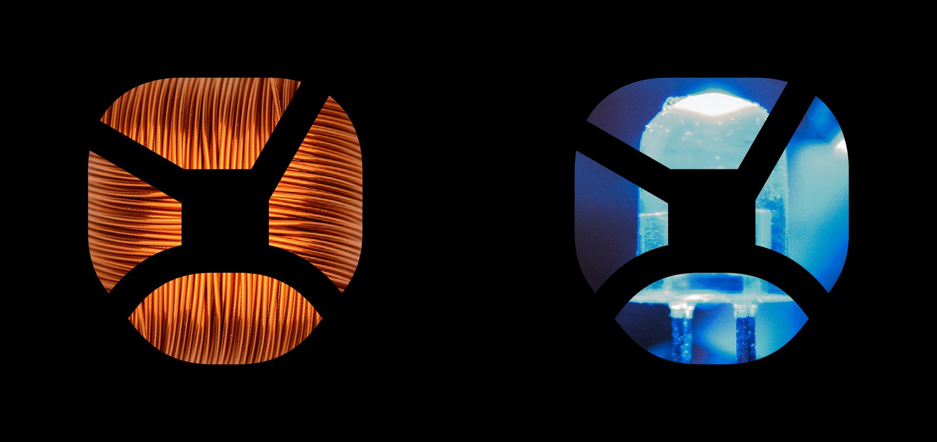 Логотип фестиваля изображает магнитную катушку и диод